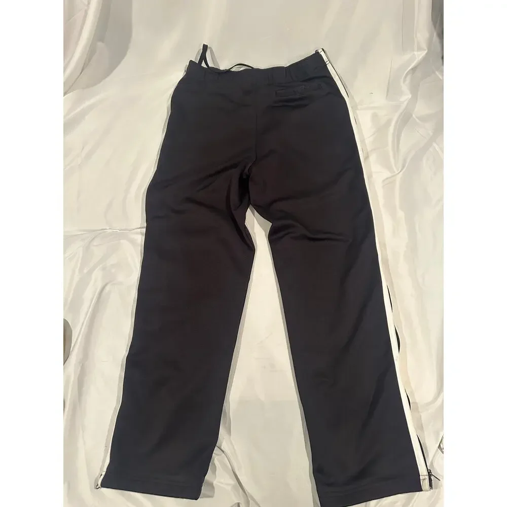 Asphalt Legend Black Yellow Side Stripe Track Pants Mens Medium side zippers